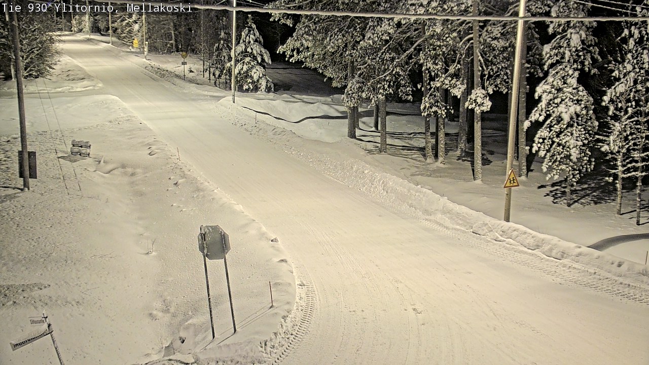 Weather Camera Image Väg 83 Övertorneå, Mellakoski, Ylitornio, Lappi