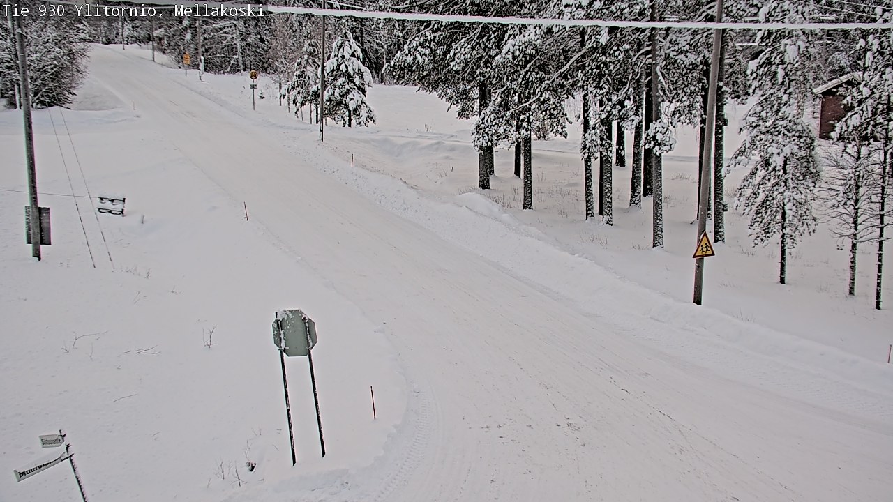 Weather Camera Image Väg 83 Övertorneå, Mellakoski, Ylitornio, Lappi