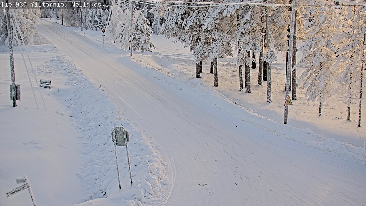 Weather Camera Image Road 83 Ylitornio, Mellakoski, Ylitornio, Lappi
