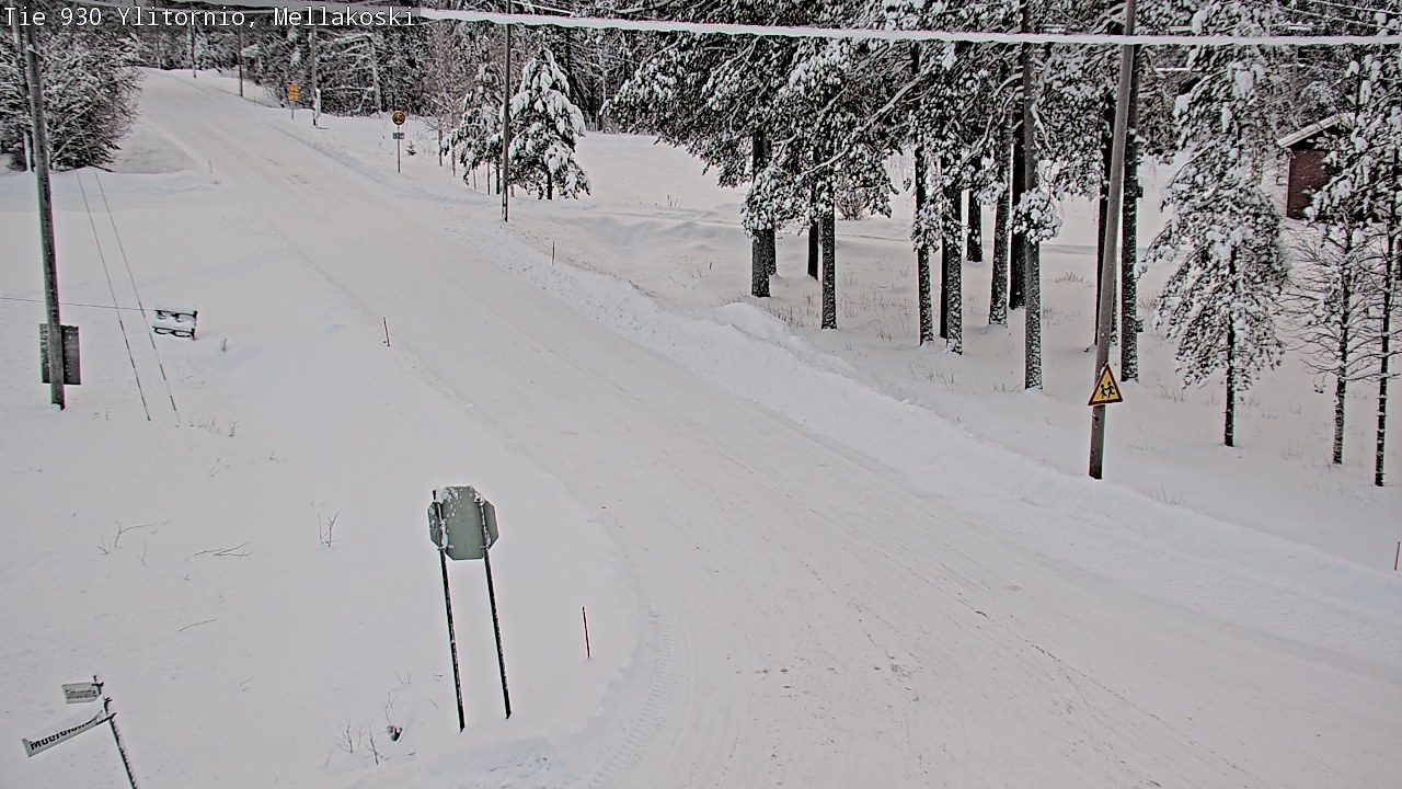 Weather Camera Image Väg 83 Övertorneå, Mellakoski, Ylitornio, Lappi