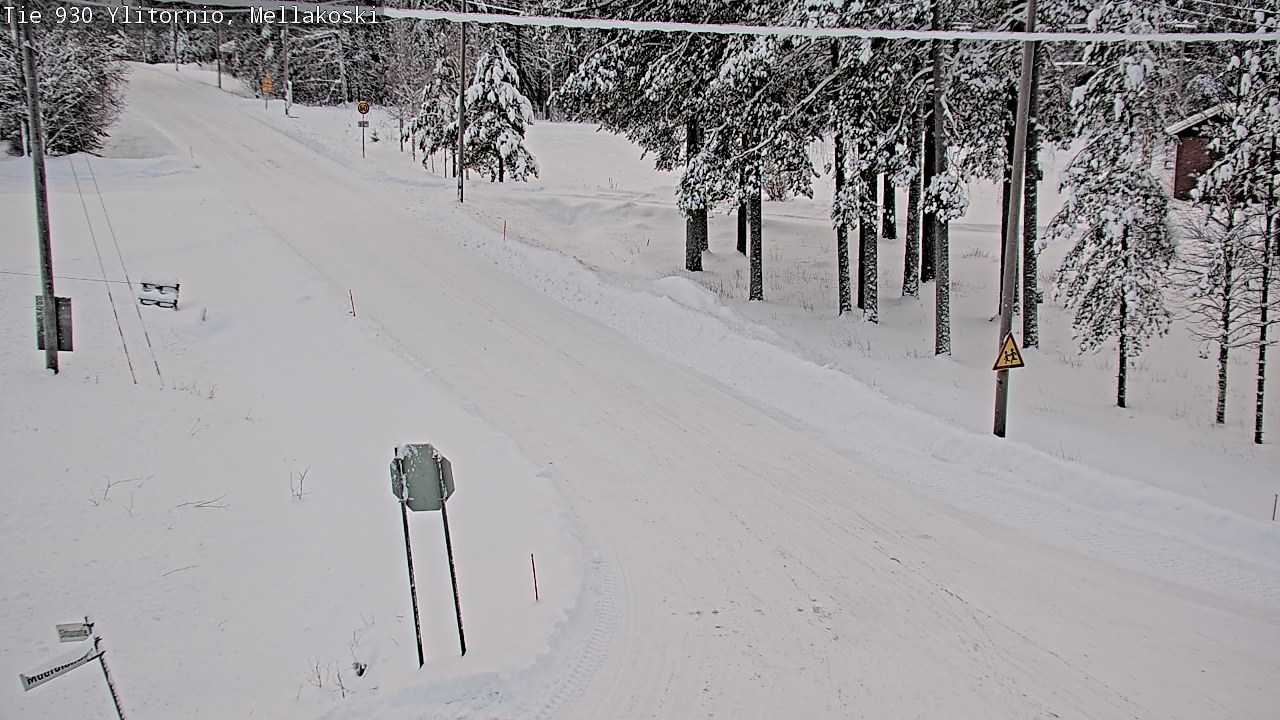Weather Camera Image Väg 83 Övertorneå, Mellakoski, Ylitornio, Lappi