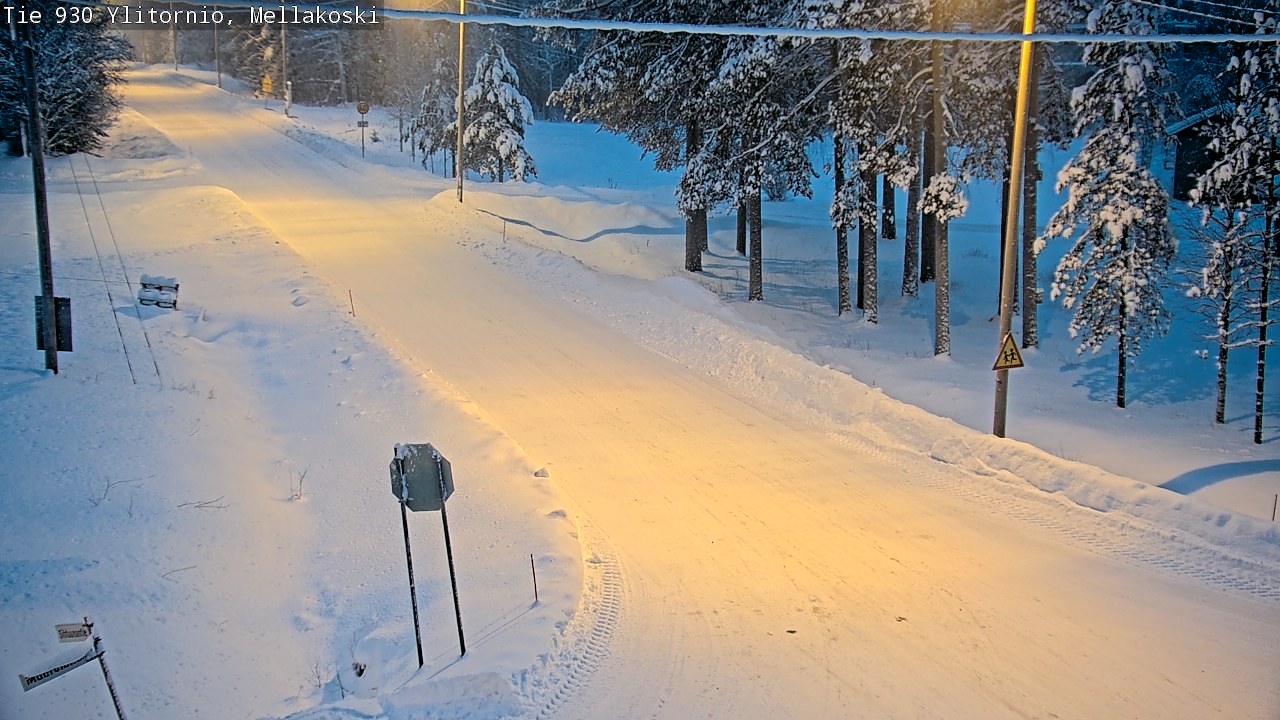 Weather Camera Image Väg 83 Övertorneå, Mellakoski, Ylitornio, Lappi