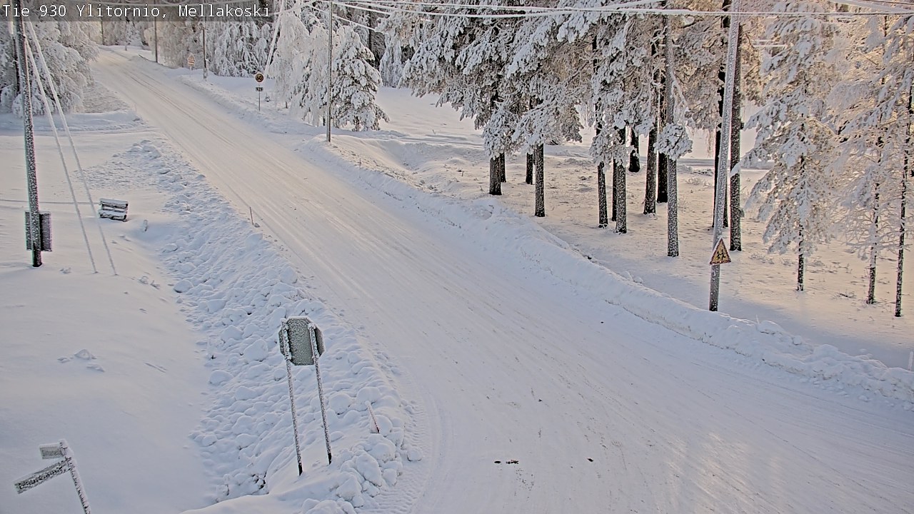 Weather Camera Image Road 83 Ylitornio, Mellakoski, Ylitornio, Lappi