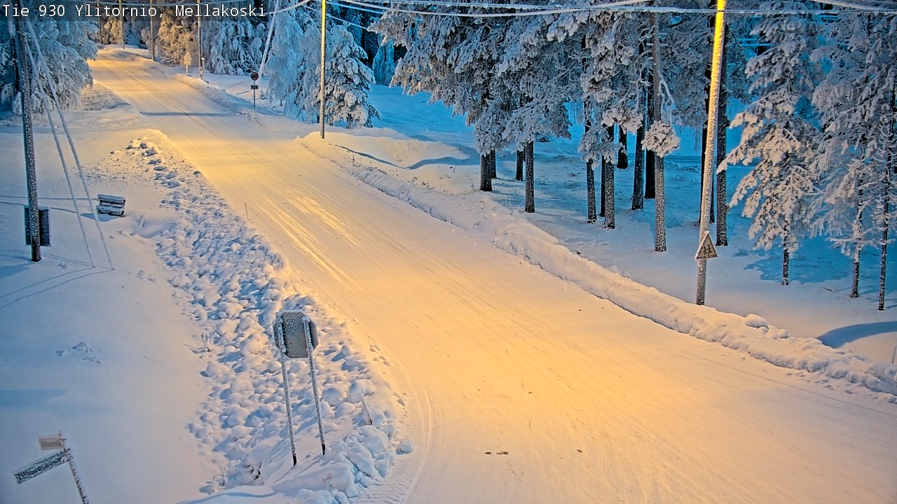 Weather Camera Image Road 83 Ylitornio, Mellakoski, Ylitornio, Lappi