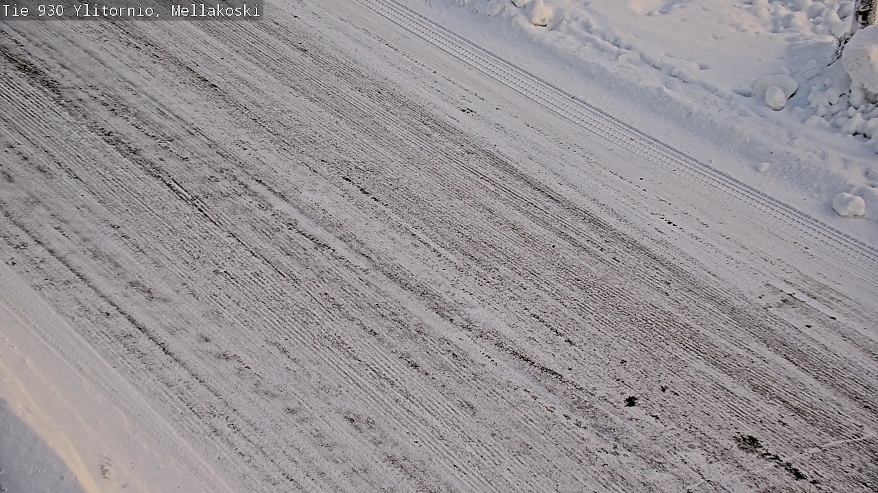Weather Camera Image Road 83 Ylitornio, Mellakoski, Ylitornio, Lappi