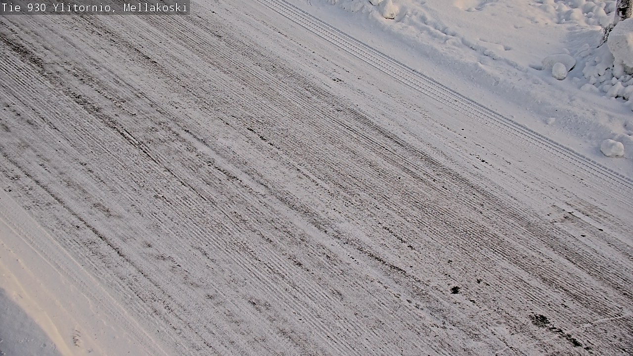 Weather Camera Image Road 83 Ylitornio, Mellakoski, Ylitornio, Lappi
