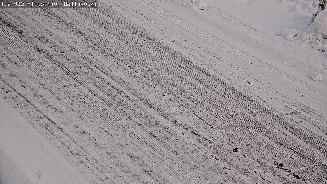 Weather Camera Image Road 83 Ylitornio, Mellakoski, Ylitornio, Lappi