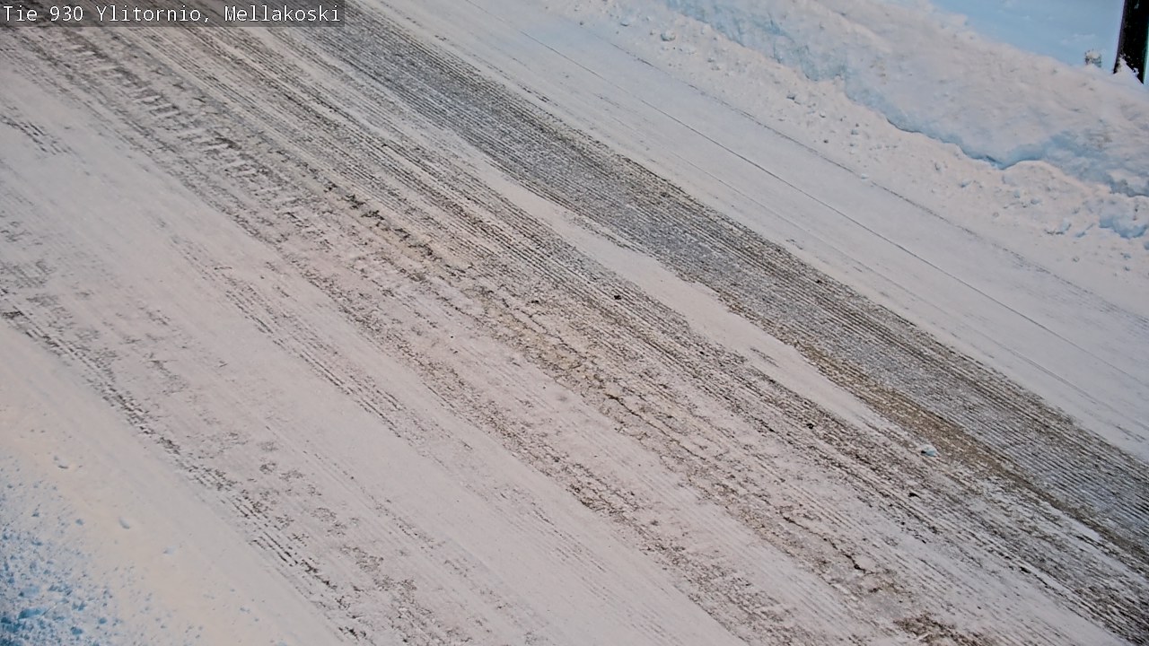 Weather Camera Image Väg 83 Övertorneå, Mellakoski, Ylitornio, Lappi
