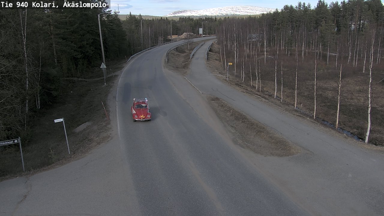 Weather Camera Image Väg 940 Kolari, Äkäslompolo, Kolari, Lappi