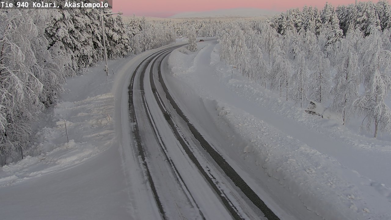 Weather Camera Image Road 940 Kolari, Äkäslompolo, Kolari, Lappi