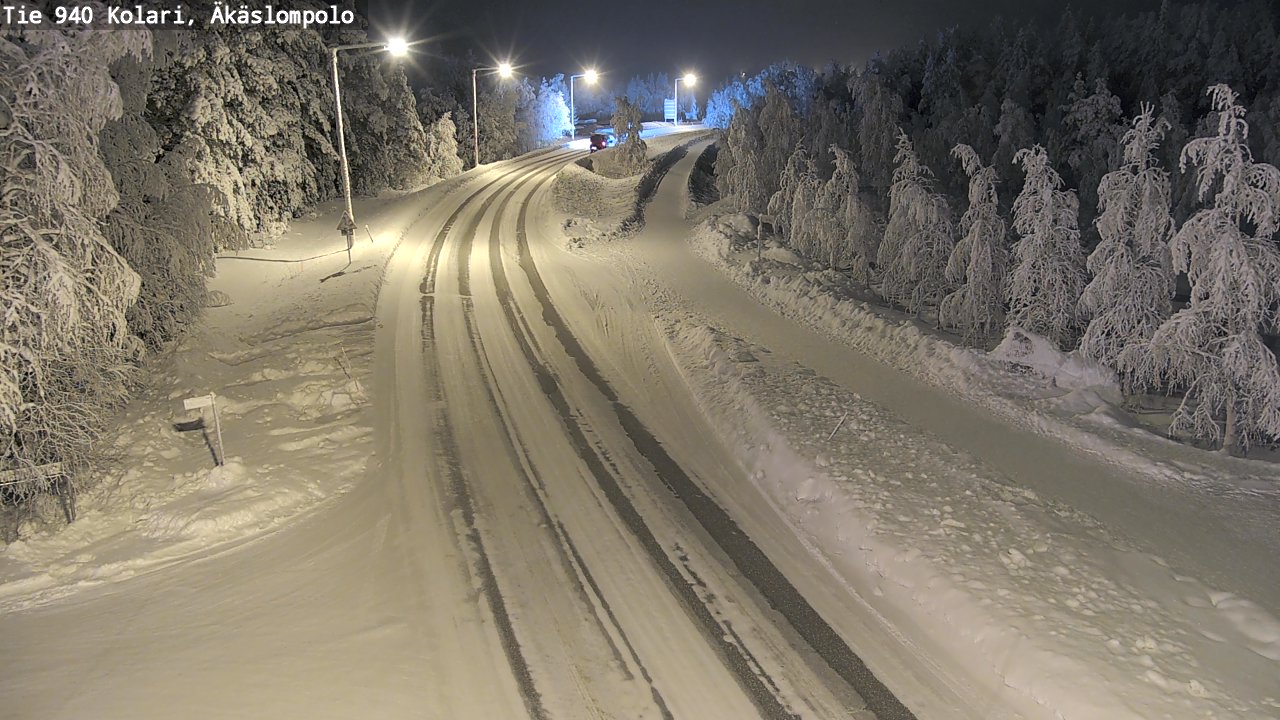 Kelikamerat Kuva Tie 940 Kolari, Äkäslompolo, Kolari, Lappi
