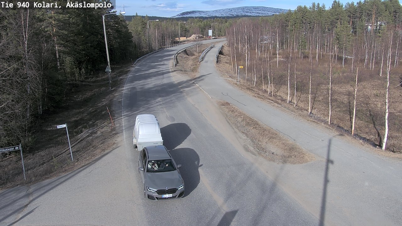 Weather Camera Image Väg 940 Kolari, Äkäslompolo, Kolari, Lappi