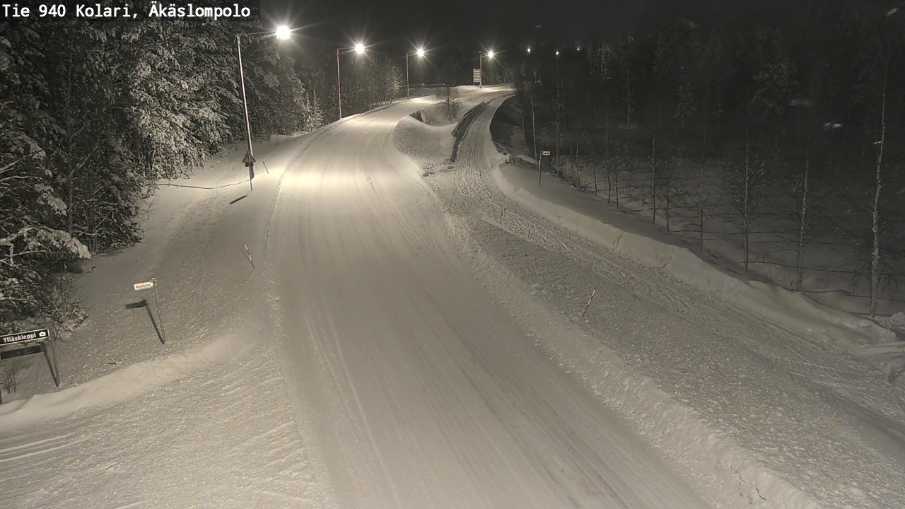 Weather Camera Image Road 940 Kolari, Äkäslompolo, Kolari, Lappi
