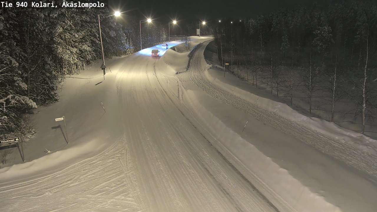 Weather Camera Image Road 940 Kolari, Äkäslompolo, Kolari, Lappi