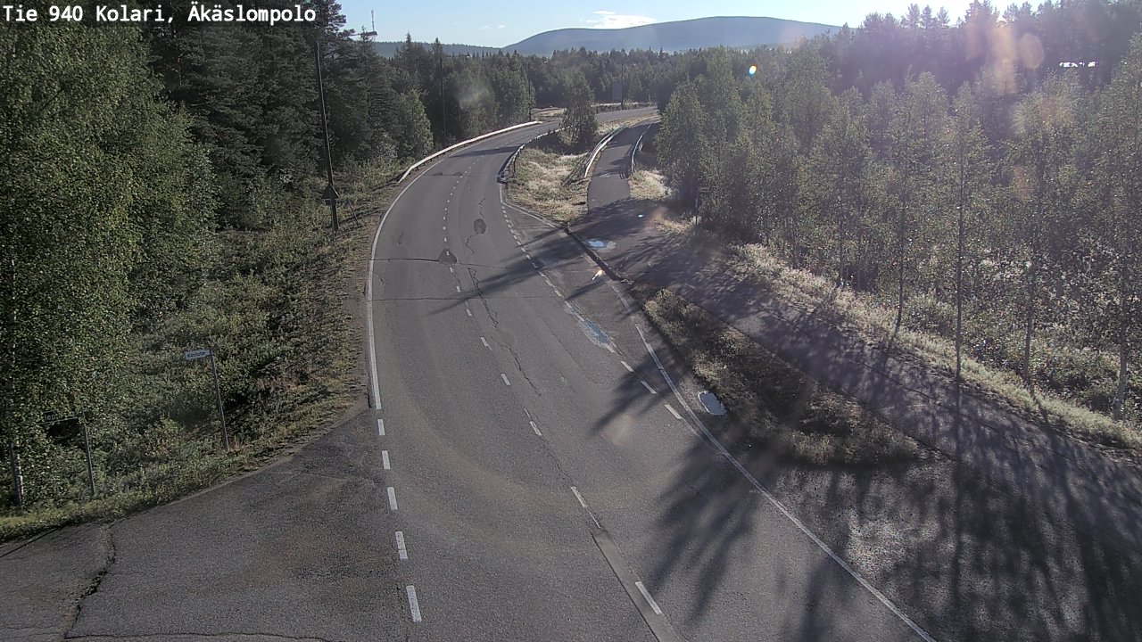 Weather Camera Image Road 940 Kolari, Äkäslompolo, Kolari, Lappi