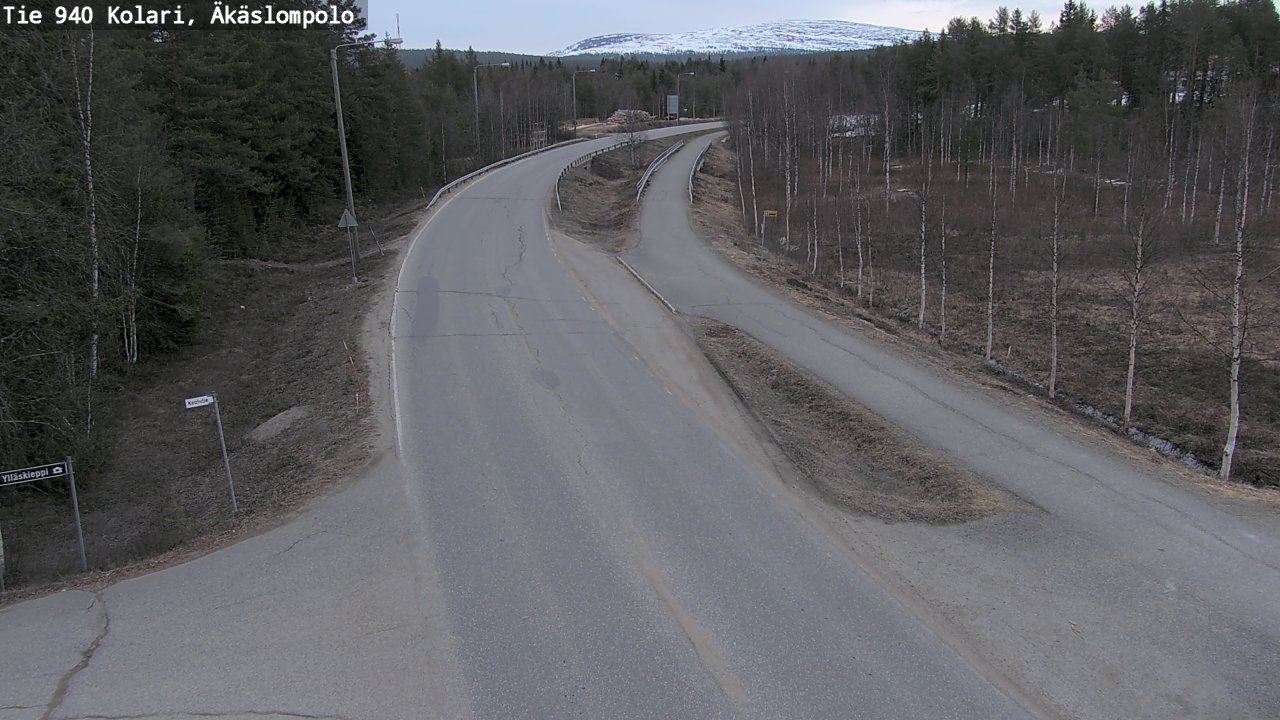 Weather Camera Image Road 940 Kolari, Äkäslompolo, Kolari, Lappi