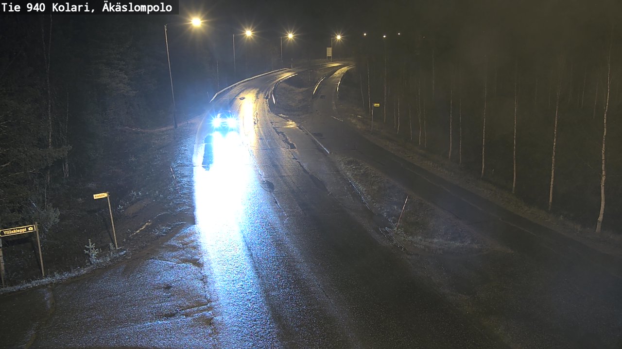 Kelikamerat Kuva Tie 940 Kolari, Äkäslompolo, Kolari, Lappi