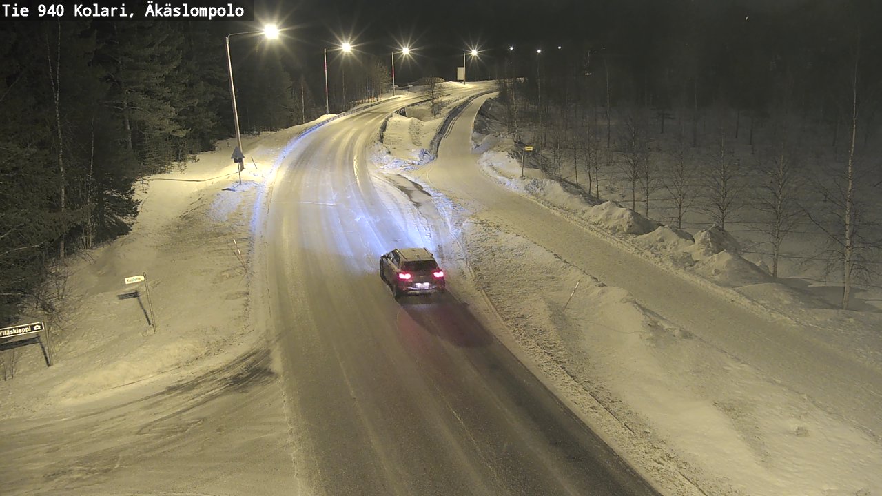 Kelikamerat Kuva Tie 940 Kolari, Äkäslompolo, Kolari, Lappi