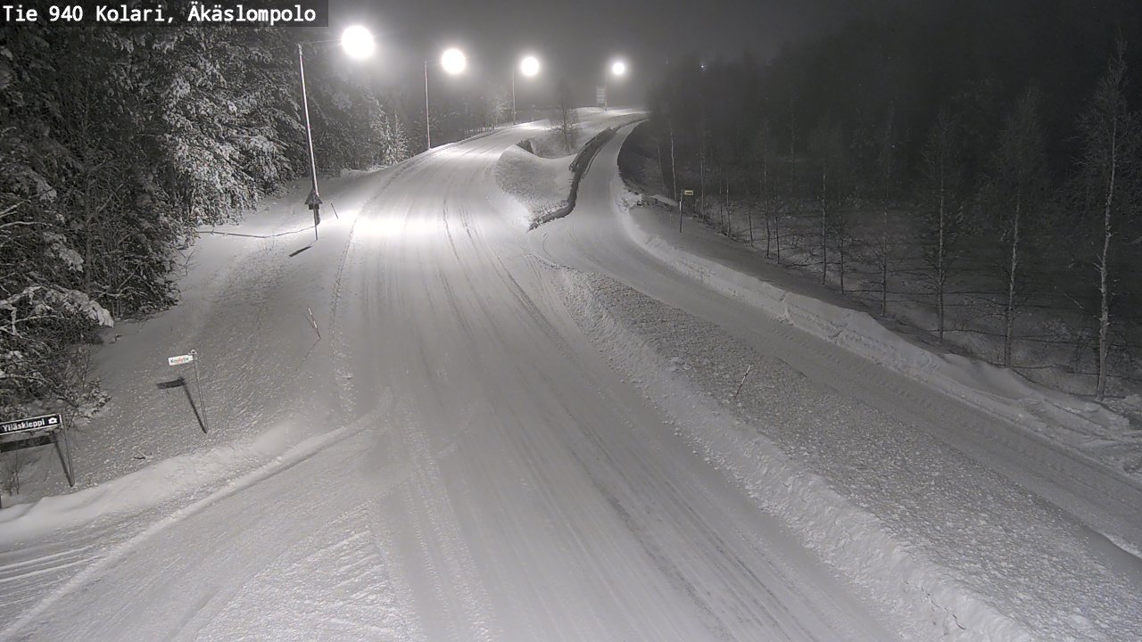 Weather Camera Image Road 940 Kolari, Äkäslompolo, Kolari, Lappi