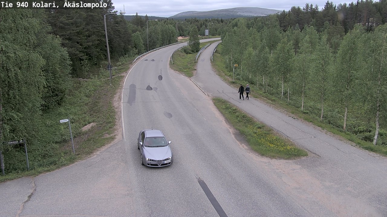 Weather Camera Image Väg 940 Kolari, Äkäslompolo, Kolari, Lappi