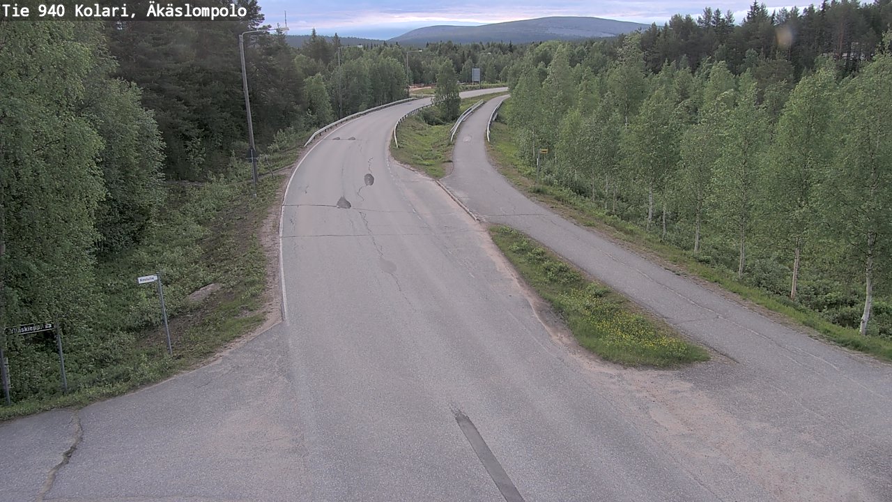 Kelikamerat Kuva Tie 940 Kolari, Äkäslompolo, Kolari, Lappi