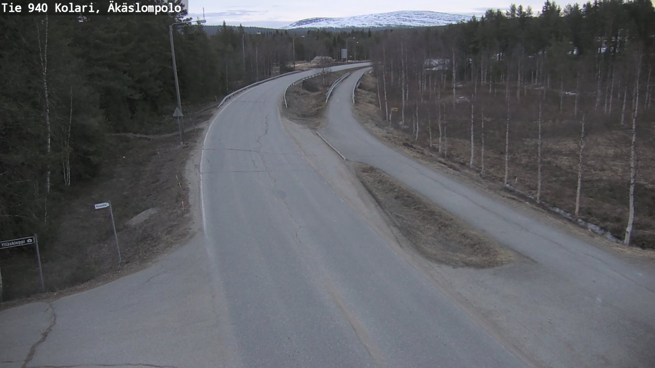 Weather Camera Image Road 940 Kolari, Äkäslompolo, Kolari, Lappi