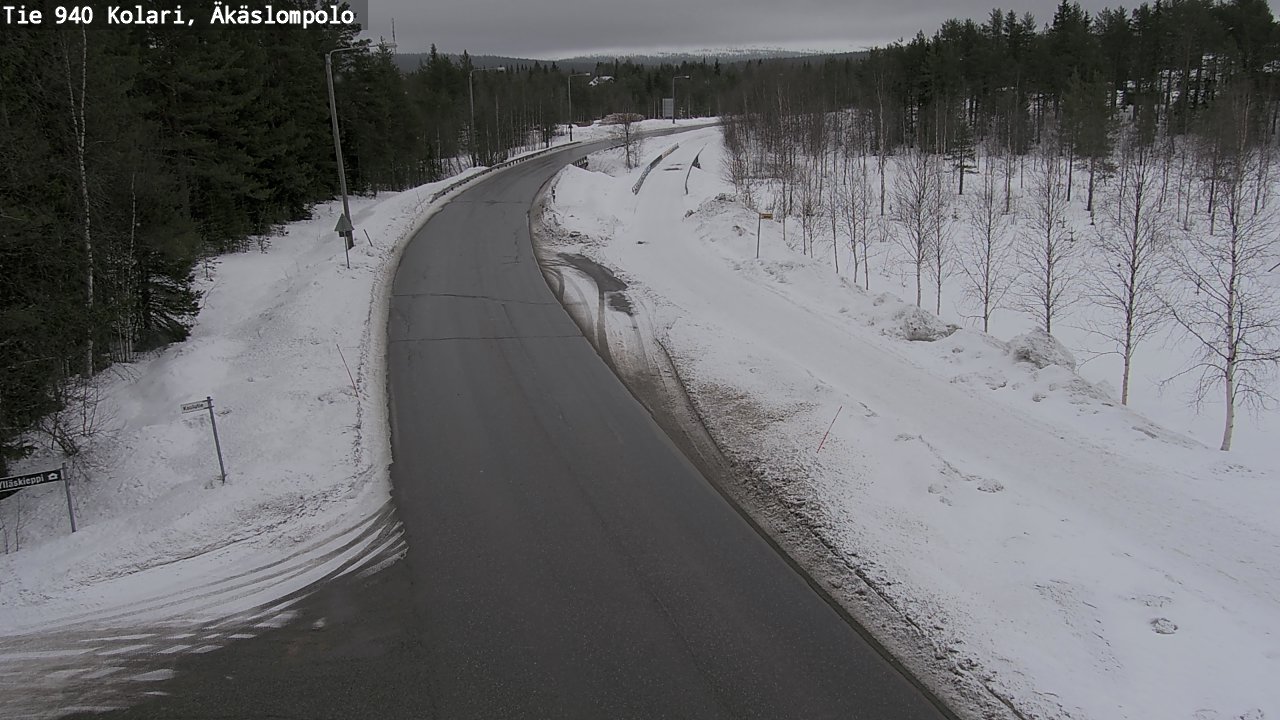 Weather Camera Image Road 940 Kolari, Äkäslompolo, Kolari, Lappi