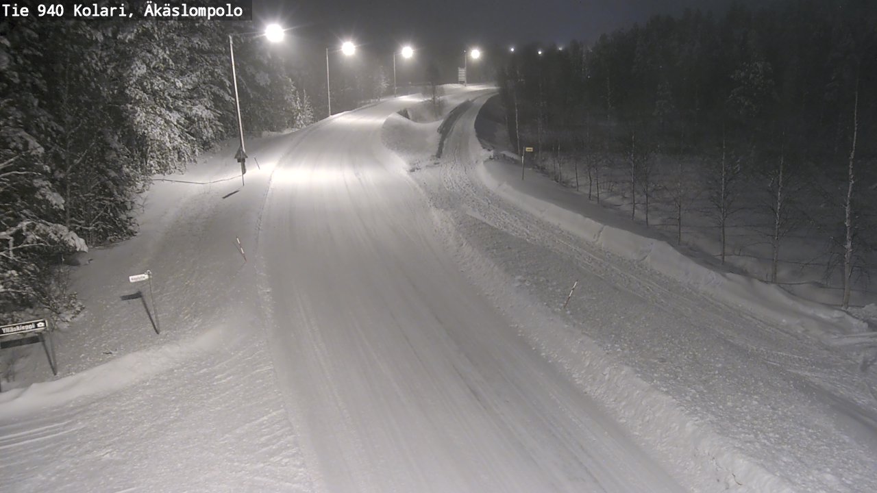 Weather Camera Image Road 940 Kolari, Äkäslompolo, Kolari, Lappi