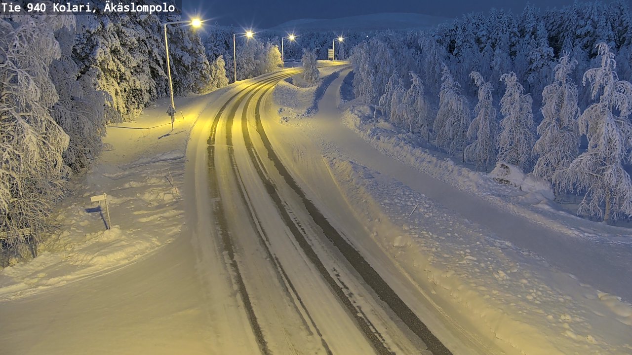 Weather Camera Image Road 940 Kolari, Äkäslompolo, Kolari, Lappi