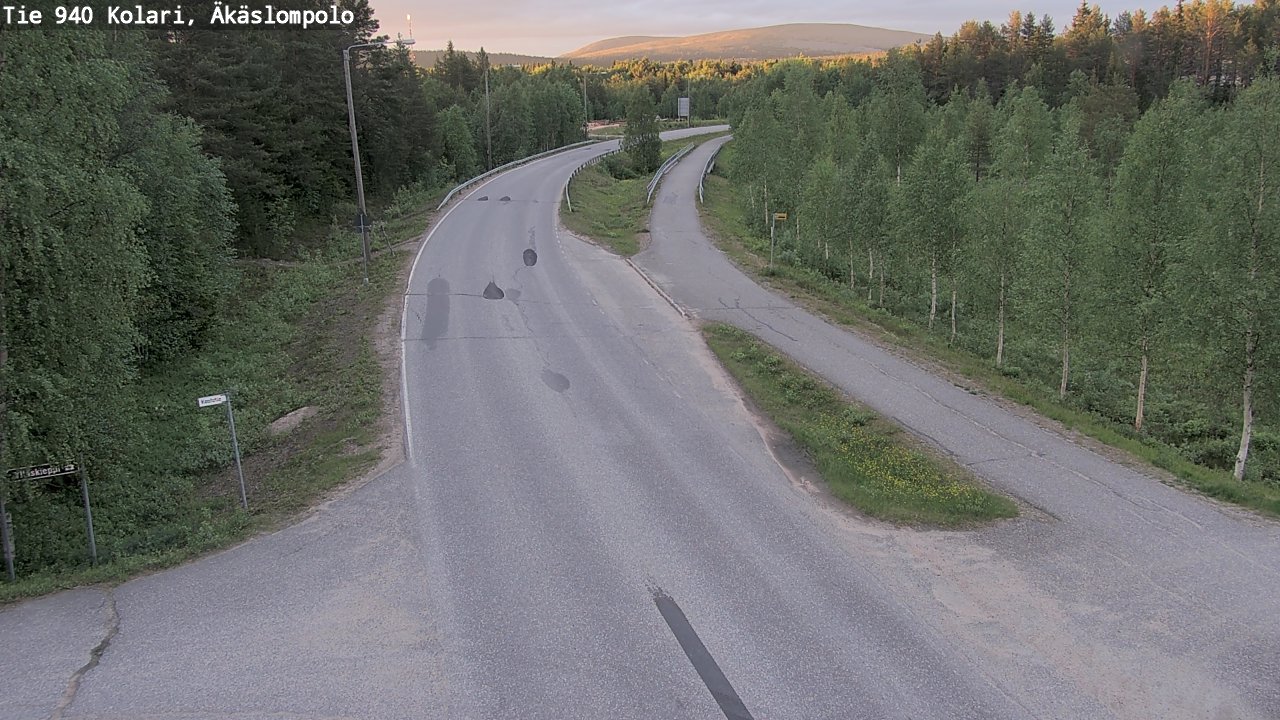 Kelikamerat Kuva Tie 940 Kolari, Äkäslompolo, Kolari, Lappi