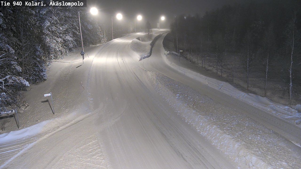 Weather Camera Image Road 940 Kolari, Äkäslompolo, Kolari, Lappi