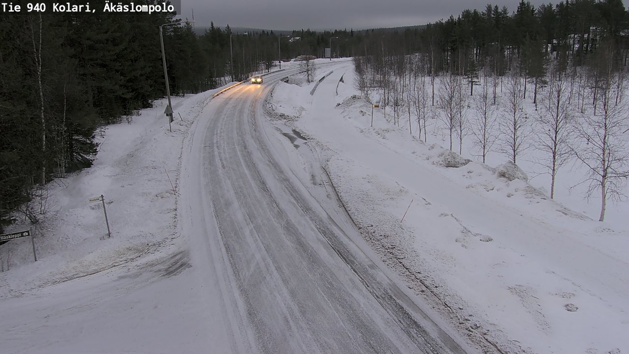 Kelikamerat Kuva Tie 940 Kolari, Äkäslompolo, Kolari, Lappi