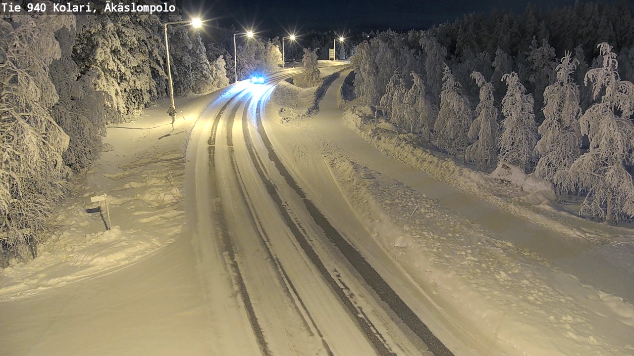 Weather Camera Image Road 940 Kolari, Äkäslompolo, Kolari, Lappi