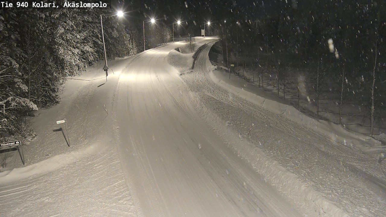 Weather Camera Image Road 940 Kolari, Äkäslompolo, Kolari, Lappi