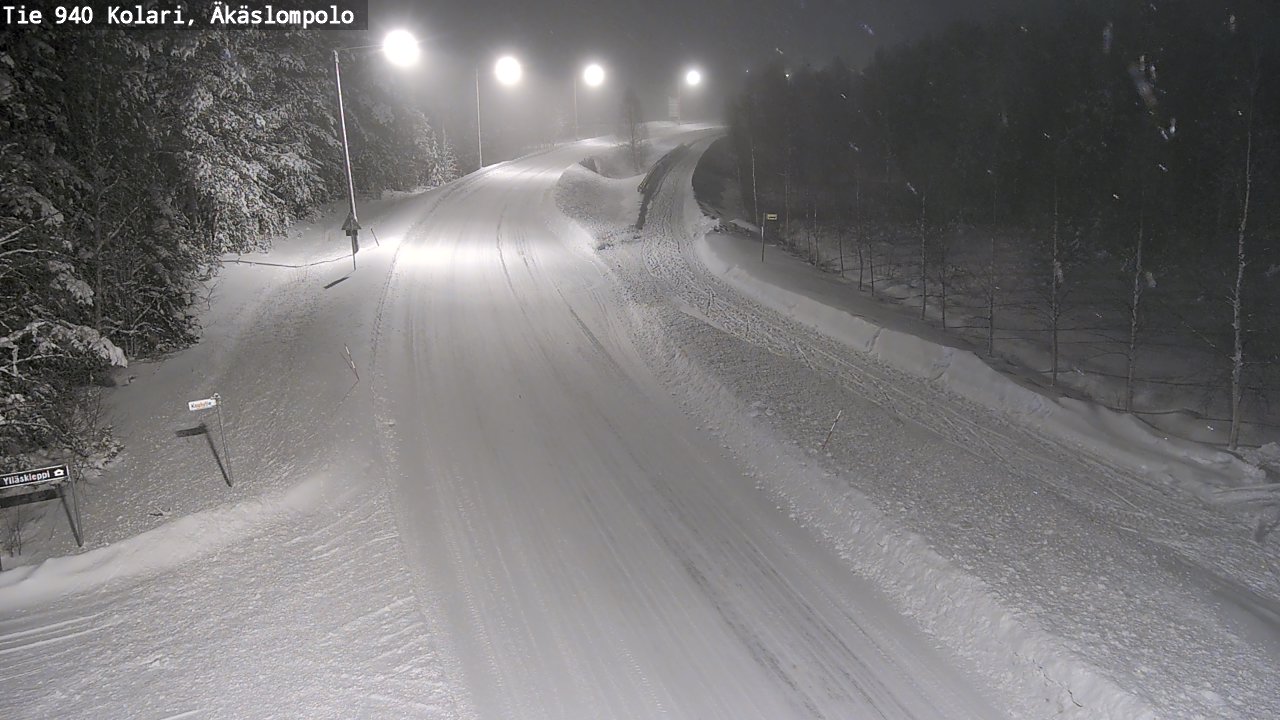 Weather Camera Image Road 940 Kolari, Äkäslompolo, Kolari, Lappi
