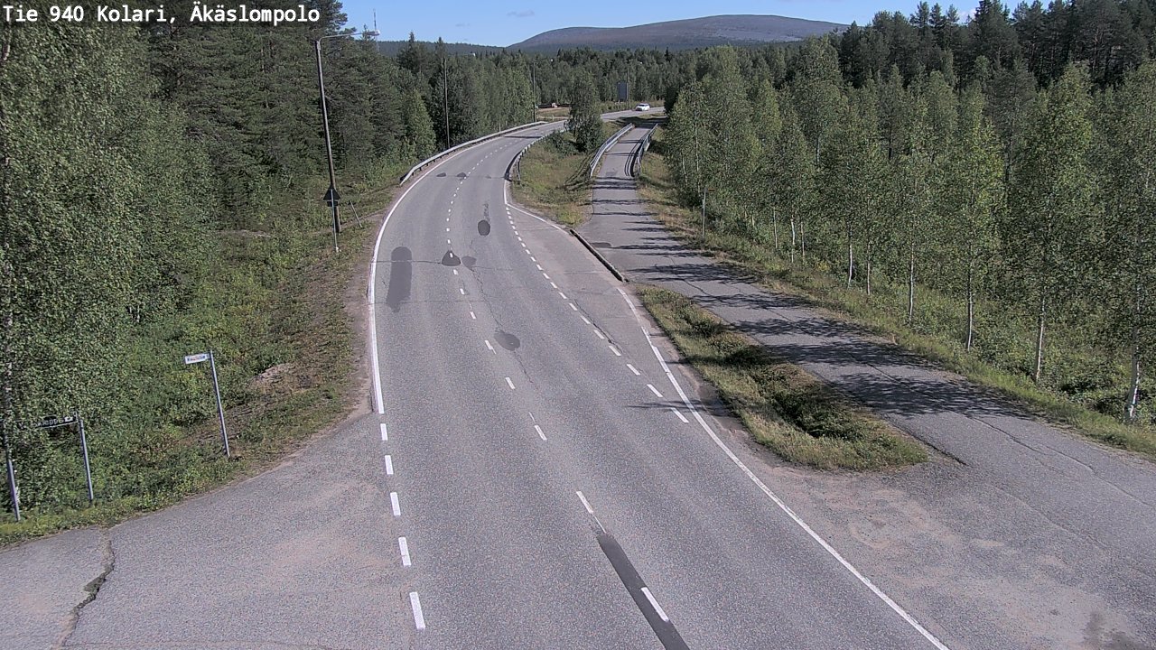 Weather Camera Image Road 940 Kolari, Äkäslompolo, Kolari, Lappi