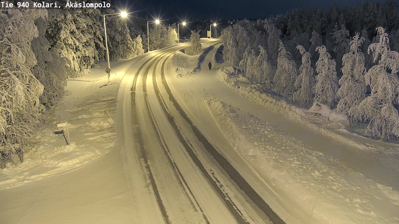 Weather Camera Image Road 940 Kolari, Äkäslompolo, Kolari, Lappi