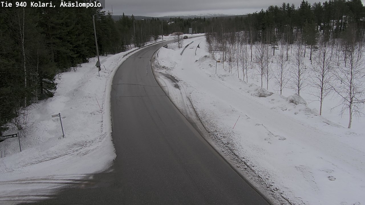 Weather Camera Image Road 940 Kolari, Äkäslompolo, Kolari, Lappi