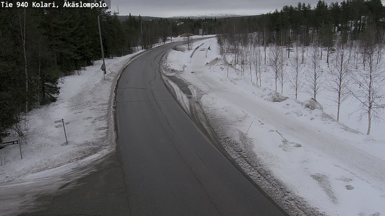 Kelikamerat Kuva Tie 940 Kolari, Äkäslompolo, Kolari, Lappi