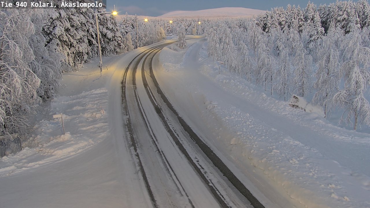Kelikamerat Kuva Tie 940 Kolari, Äkäslompolo, Kolari, Lappi