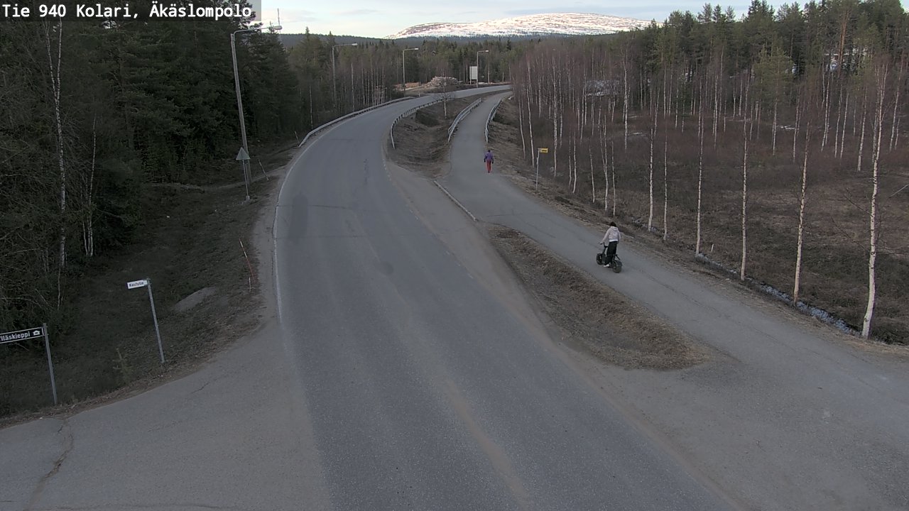 Weather Camera Image Väg 940 Kolari, Äkäslompolo, Kolari, Lappi