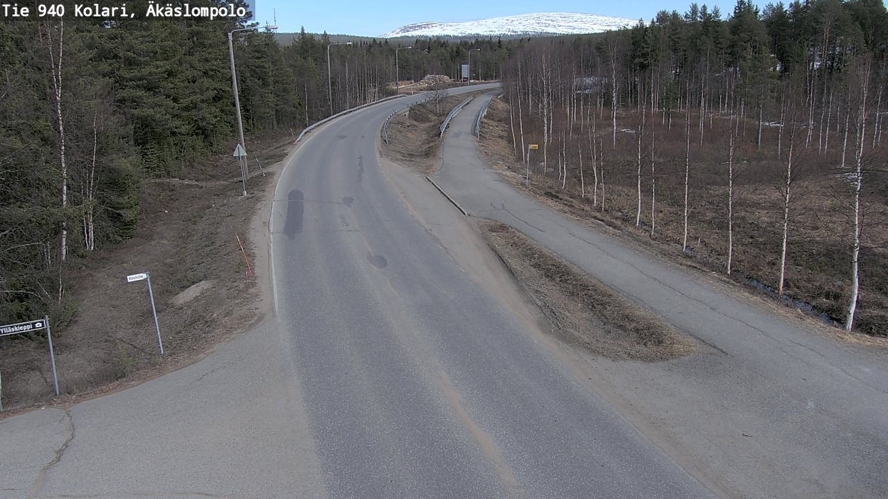 Weather Camera Image Väg 940 Kolari, Äkäslompolo, Kolari, Lappi