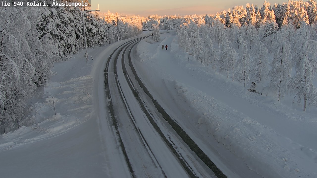 Weather Camera Image Väg 940 Kolari, Äkäslompolo, Kolari, Lappi