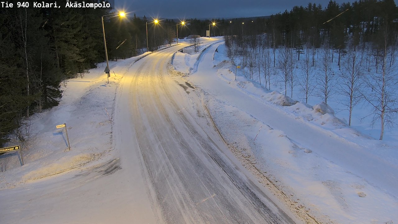 Kelikamerat Kuva Tie 940 Kolari, Äkäslompolo, Kolari, Lappi