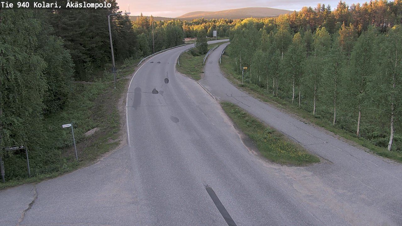 Kelikamerat Kuva Tie 940 Kolari, Äkäslompolo, Kolari, Lappi