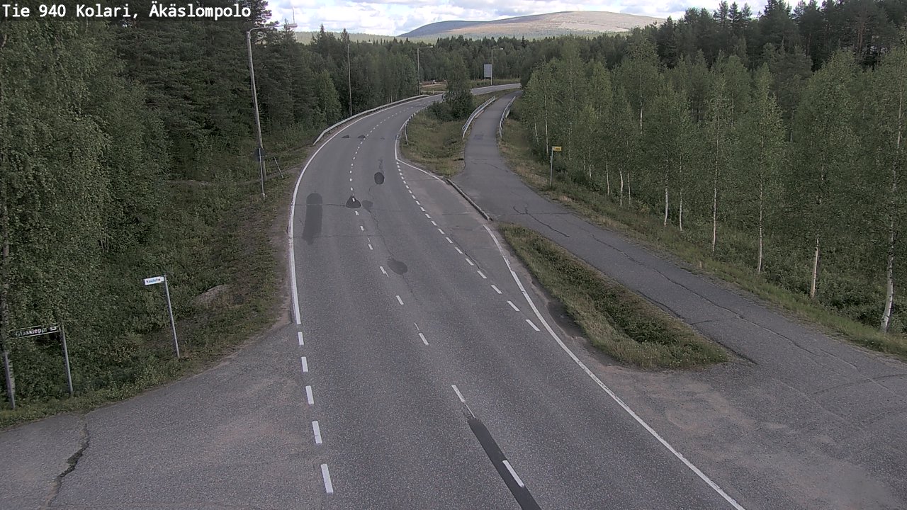 Weather Camera Image Road 940 Kolari, Äkäslompolo, Kolari, Lappi