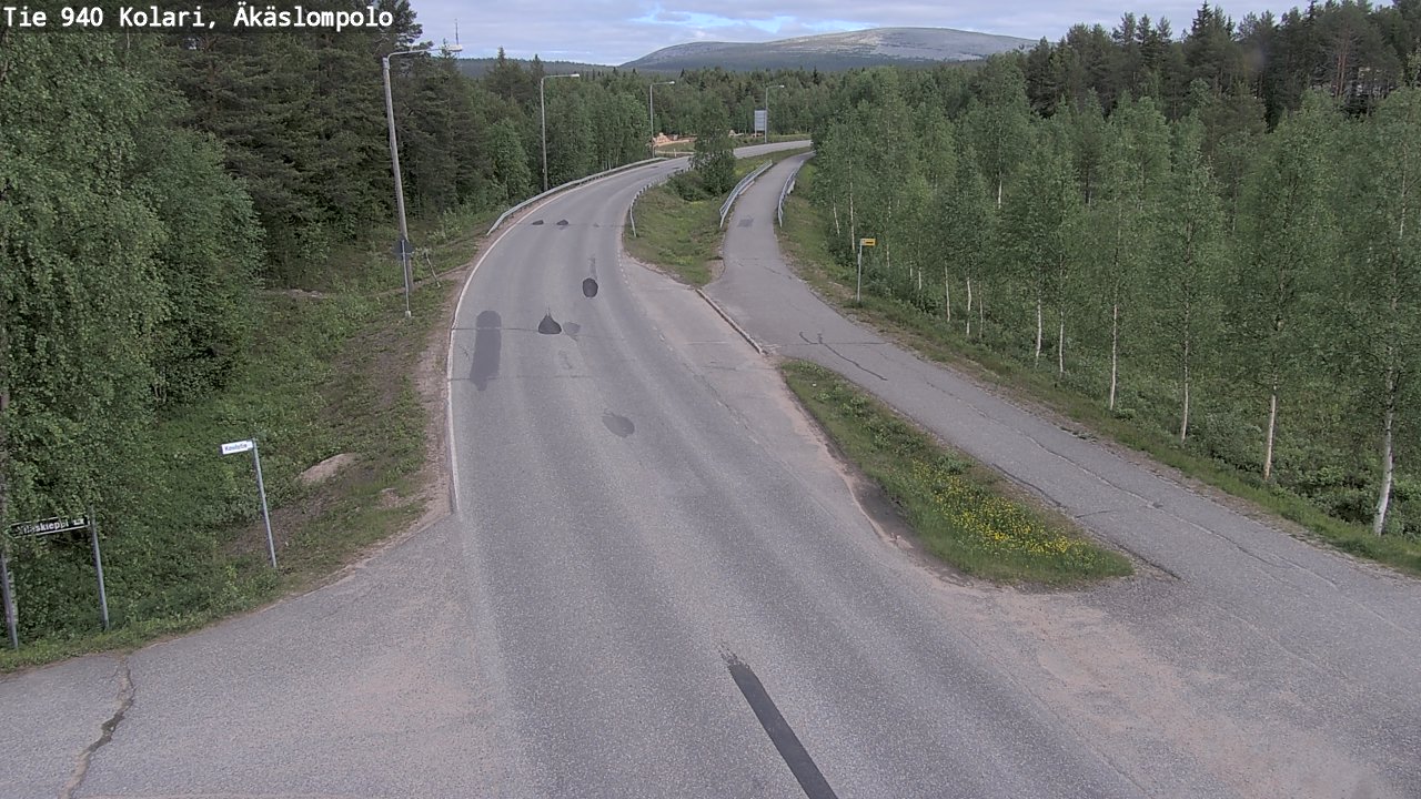 Kelikamerat Kuva Tie 940 Kolari, Äkäslompolo, Kolari, Lappi