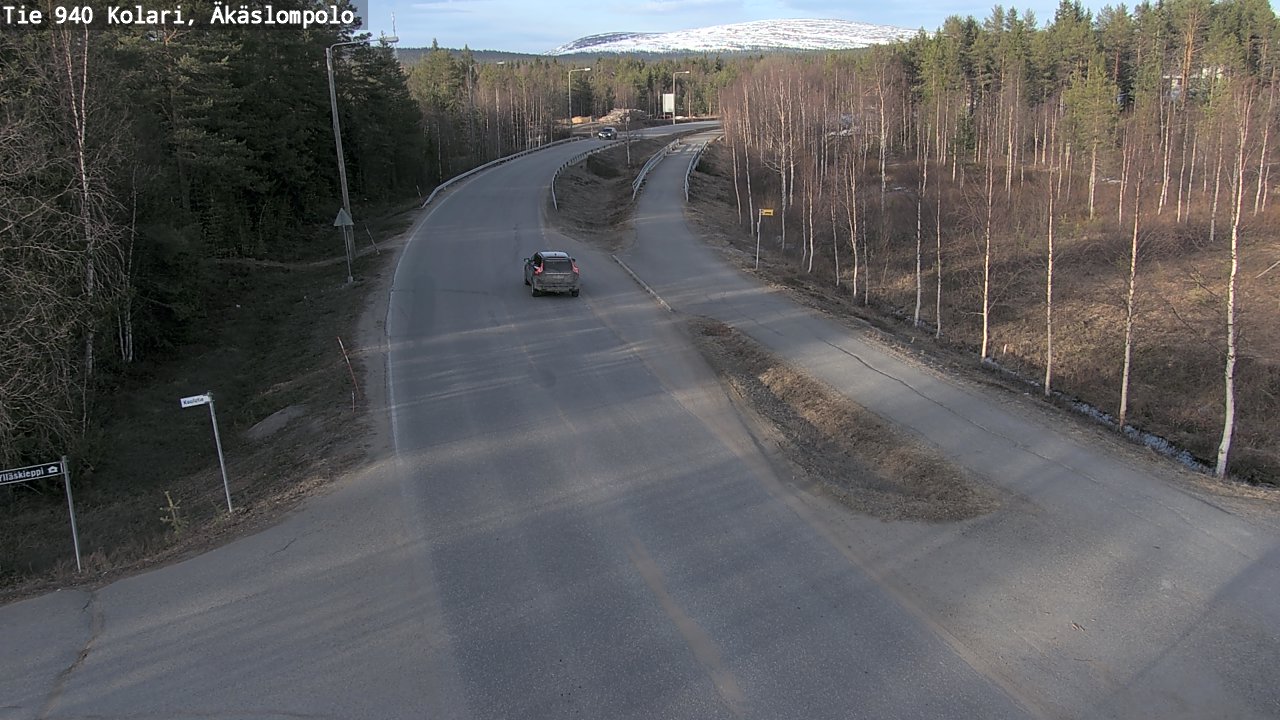 Weather Camera Image Väg 940 Kolari, Äkäslompolo, Kolari, Lappi
