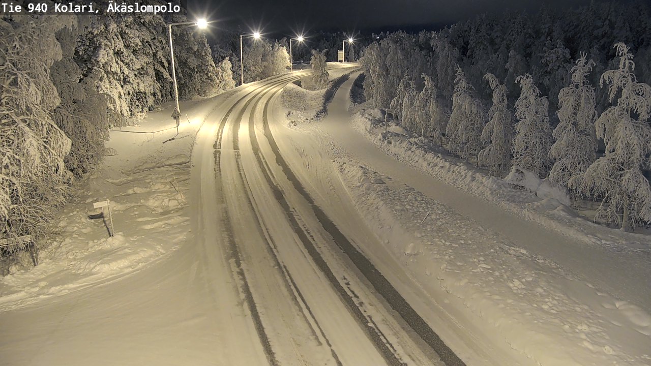 Kelikamerat Kuva Tie 940 Kolari, Äkäslompolo, Kolari, Lappi