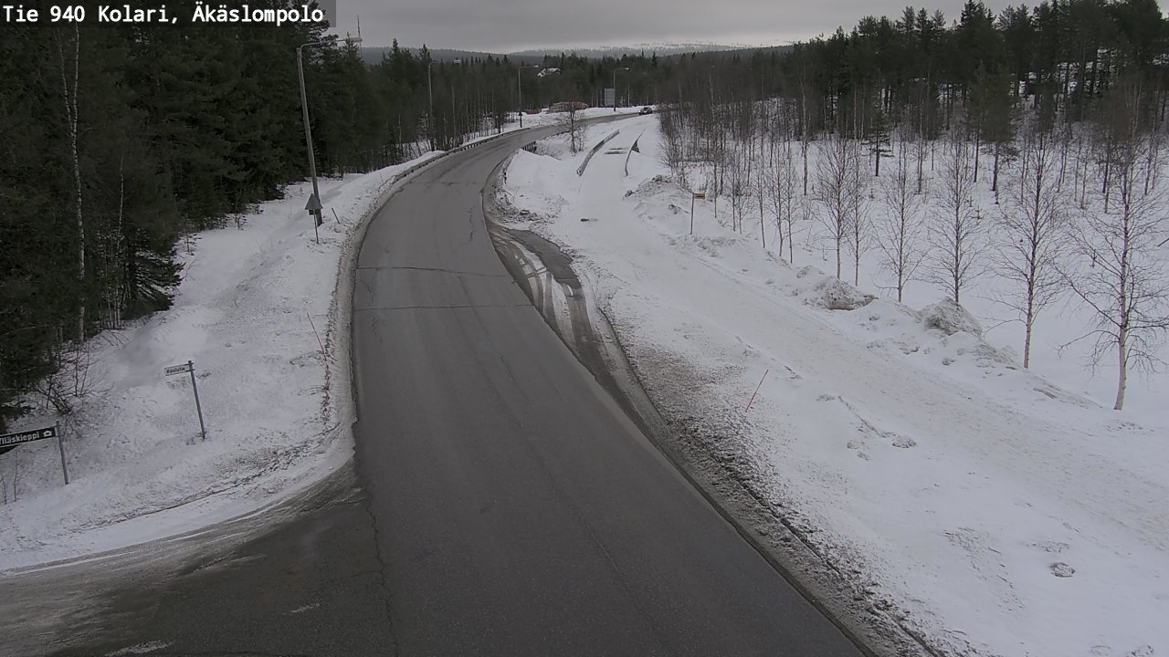 Weather Camera Image Road 940 Kolari, Äkäslompolo, Kolari, Lappi